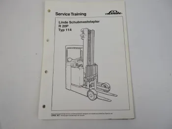 Linde R20P Typ 114 Service Training Schaltpläne Schubmaststapler