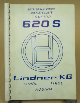 Lindner 620SN 620SA Traktor Bedienungsanleitung und Ersatzteilliste Oktober 1978