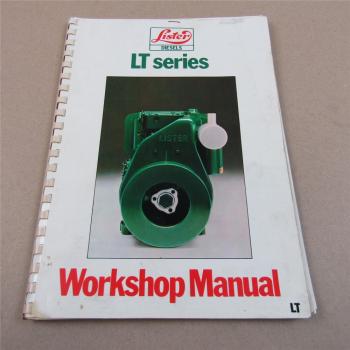 Lister LT 1 to 17 and Marine Diesel Engines Workshop Manual 1979