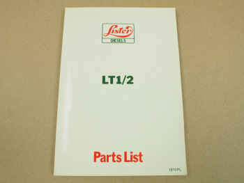 Lister LT1 LT2 diesel engine Parts List 1982 Ersatzteilliste in englisch