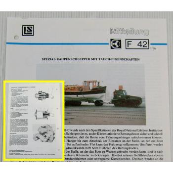 Lohmann Stolterfoht Getriebe Taulus MB-C Raupenschlepper Technische Mitteilung