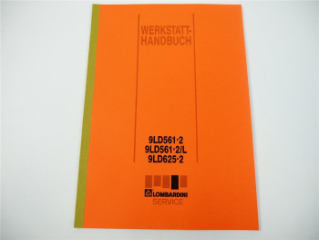 Lombardini 9LD 561-2 561-2/L 625-2 Werkstatthandbuch Reparaturanleitung