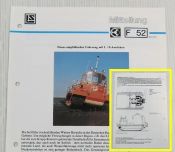 LuS Lohmann + Stolterfoht Getriebe Amphibienfahrzeug GST Technische Mitteilung