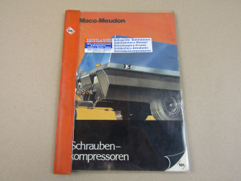 Maco Meudon Batic MV 135 185 250 Kompressoren Bedienung Ersatzteilliste