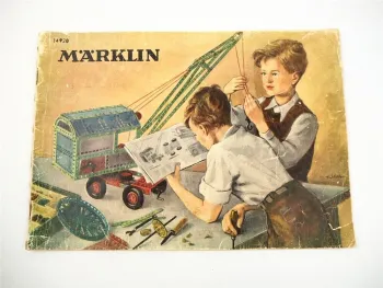 Märklin Metallbaukasten Modellbau Spielzeug Anleitungsheft 1957