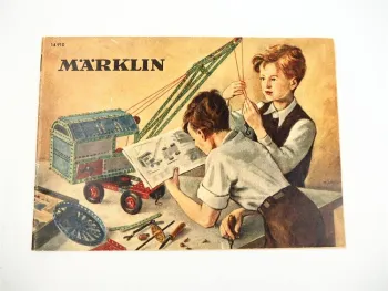 Märklin Metallbaukasten Modellbau Spielzeug Anleitungsheft 1958