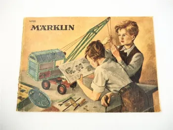Märklin Metallbaukasten Modellbau Spielzeug Anleitungsheft 1959