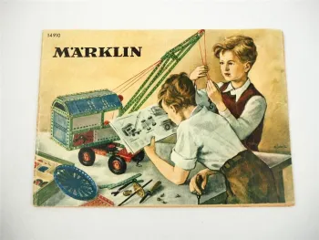 Märklin Metallbaukasten Modellbau Spielzeug Anleitungsheft 1964