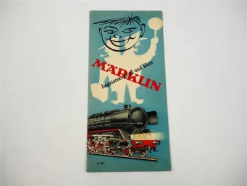 Märklin Modelleisenbahn Modellbau Spielzeug Prospekt 1950er Jahre