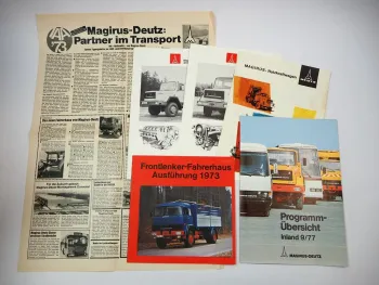 Magirus Deutz 170 310 LKW Programmübersicht Sonderdruck 6x Prospekt 1970er Jahre