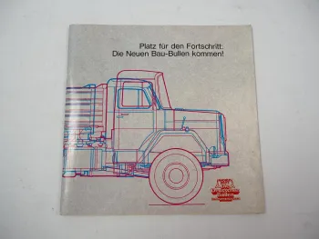 Magirus Deutz LKW Baufahrzeuge Kipper 80 120 170 232 D FK AK Prospekt 1971