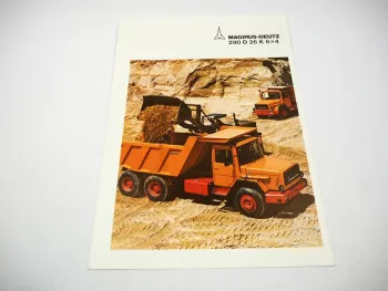 Magirus Deutz Truck 290 D 26 K 6x4 Brochure Technical Data Prospekt 09/1977