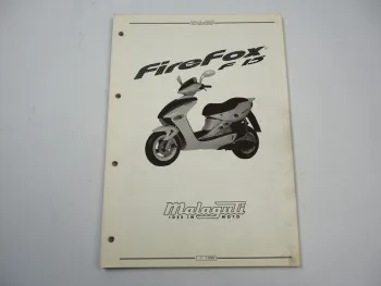 Malaguti F15 Firefox Motorroller Werkstatthandbuch Manuale di riparazione 1998