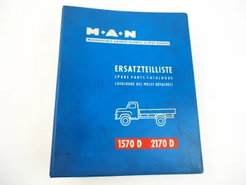 MAN 1570 2170 D LKW Kipper Ersatzteilliste Ersatzteilkatalog 1960er Jahre