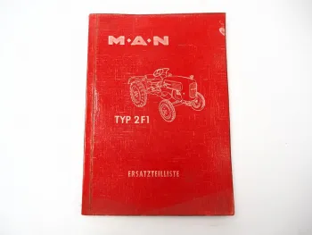 MAN 2F1 Schlepper Ersatzteilliste Ersatzteilkatalog 1963