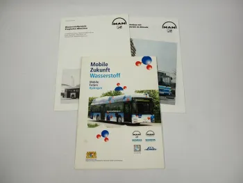 MAN Bus Wasserstoffantrieb Flughafen Stadtliniene 3 Prospekte D112.310+D112.330