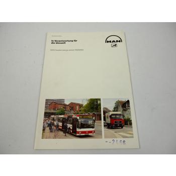 MAN LKW Bus Nutzfahrzeuge Umweltschutz Prospekt D110.226