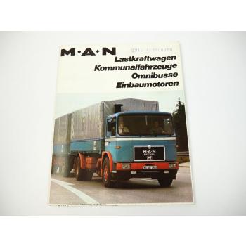 MAN LKW Kommunalfahrzeuge Omnibusse Einbaumotoren Prospekt Poster Plakat D110.52