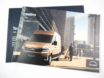 MAN TGE readme Betriebsanleitung Bedienung Transporter 11/ 2024 Bordbuch deutsch