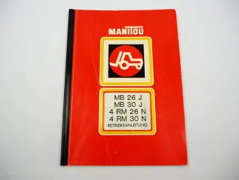 Manitou MB 26J 30J 4RM 26 30 N Gabelstapler Betriebsanleitung Bedienung Wartung