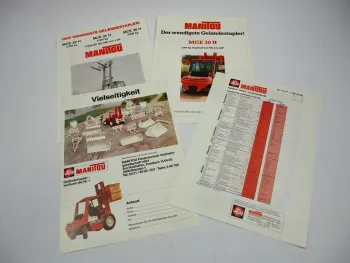 Manitou MC 20 AM P MCE 20 25 30 H Stapler Prospekt Techn. Daten Typenblatt 1984