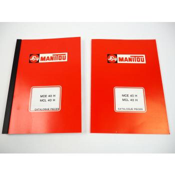 Manitou MCE40H MCL40H Gabelstapler Ersatzteilliste Spare Parts Catalogue 1985