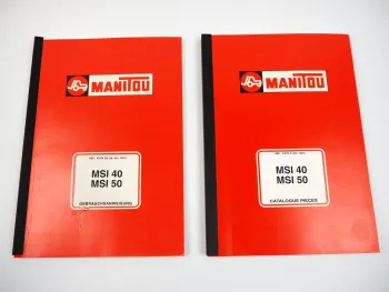 Manitou MSI 40 50 Gabelstapler Betriebsanleitung Ersatzteilliste 1997