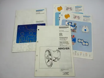 Mannesmann Rexroth A8VO/ER 60 Verstelldoppelpumpe Werkstatthandbuch Prospekt