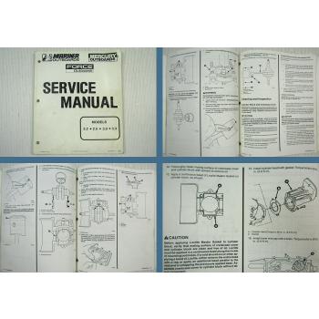 Mariner Mercury Force Outboards 2.2 2.5 3.0 3.3 Service Manual 1992