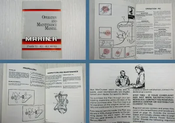 Mariner Stalker T21 R21 RL21 Operation and Maintenance Manual 1988