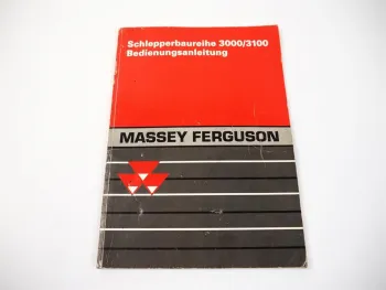 Massey Ferguson 3050 3060 3065 3065S 3075 3085 3095 Betriebsanleitung 1993