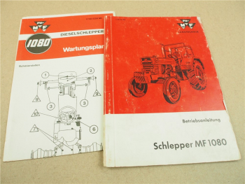 Massey Ferguson MF 1080 Schlepper Bedienungsanleitung Betriebsanleitung 1970
