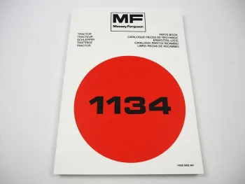 Massey Ferguson MF 1134 Traktor Ersatzteilliste Parts List 1977/80 Pieces de Rechange