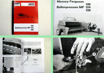 Massey Ferguson MF 120 MF 124 MF 128 Ballenpresse Betriebsanleitung