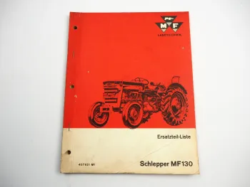 Massey Ferguson MF 130 Schlepper Ersatzteilliste Ersatzteilkatalog 1965