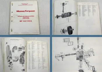 Massey Ferguson MF 142 + MF 142 A Allrad Traktor Ersatzteilliste 1974