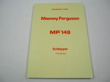 Massey Ferguson MF 148 Traktor Schlepper Ersatzteilliste Ersatzteilkatalog 1975