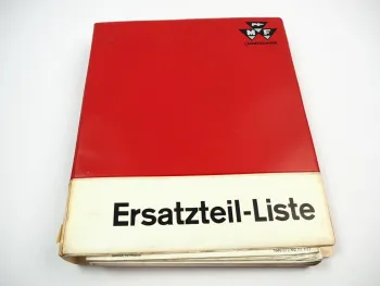 Massey Ferguson MF 155 158 Traktor Ersatzteilliste Parts List 1977
