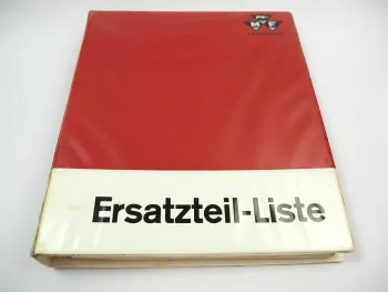 Massey Ferguson MF 177 Traktor Ersatzteilliste 1968