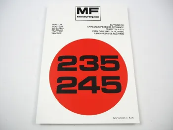 Massey Ferguson MF 235 245 Traktor Ersatzteilliste Parts List 1976 Pieces de Rechange