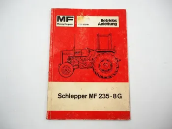 Massey Ferguson MF 235 8G Schlepper Betriebsanleitung Wartung 1977