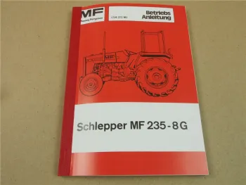 Massey Ferguson MF 235-8G Traktor Betriebsanleitung