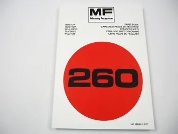 Massey Ferguson MF 260 Traktor Ersatzteilliste Parts List Pieces de Rechange