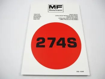 Massey Ferguson MF 274S Traktor Ersatzteilliste Parts List Pieces de Rechange