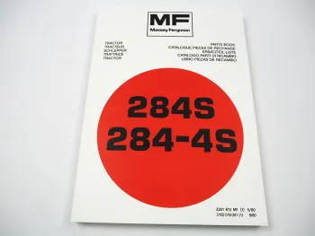 Massey Ferguson MF 284S 284-4S Traktor Ersatzteilliste Parts List Pieces de Rechange