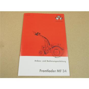 Massey Ferguson MF 34 Frontlader Betriebsanleitung für MF 130 Traktor