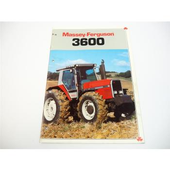 Massey Ferguson MF 3630 3650 Traktor Prospekt 1987