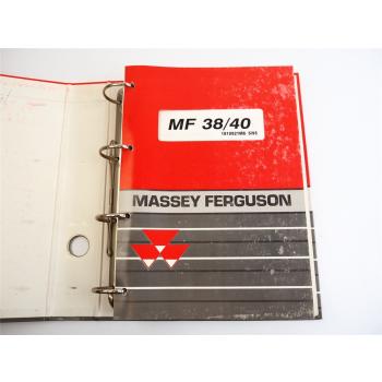 Massey Ferguson MF 38 40 Mähdrescher Ersatzteilliste Parts List 1995