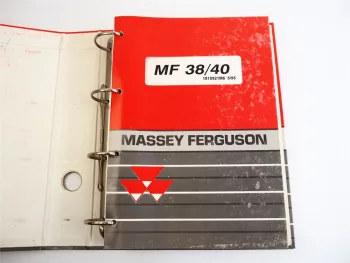 Massey Ferguson MF 38 40 Mähdrescher Ersatzteilliste Parts List 1995