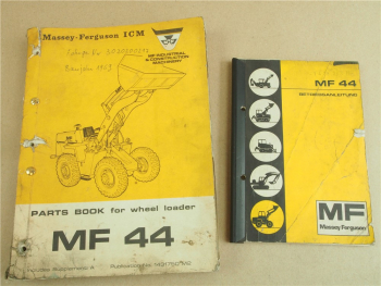 Massey Ferguson MF 44 Radlader Ersatzteilliste Betriebsanleitung ca 1970